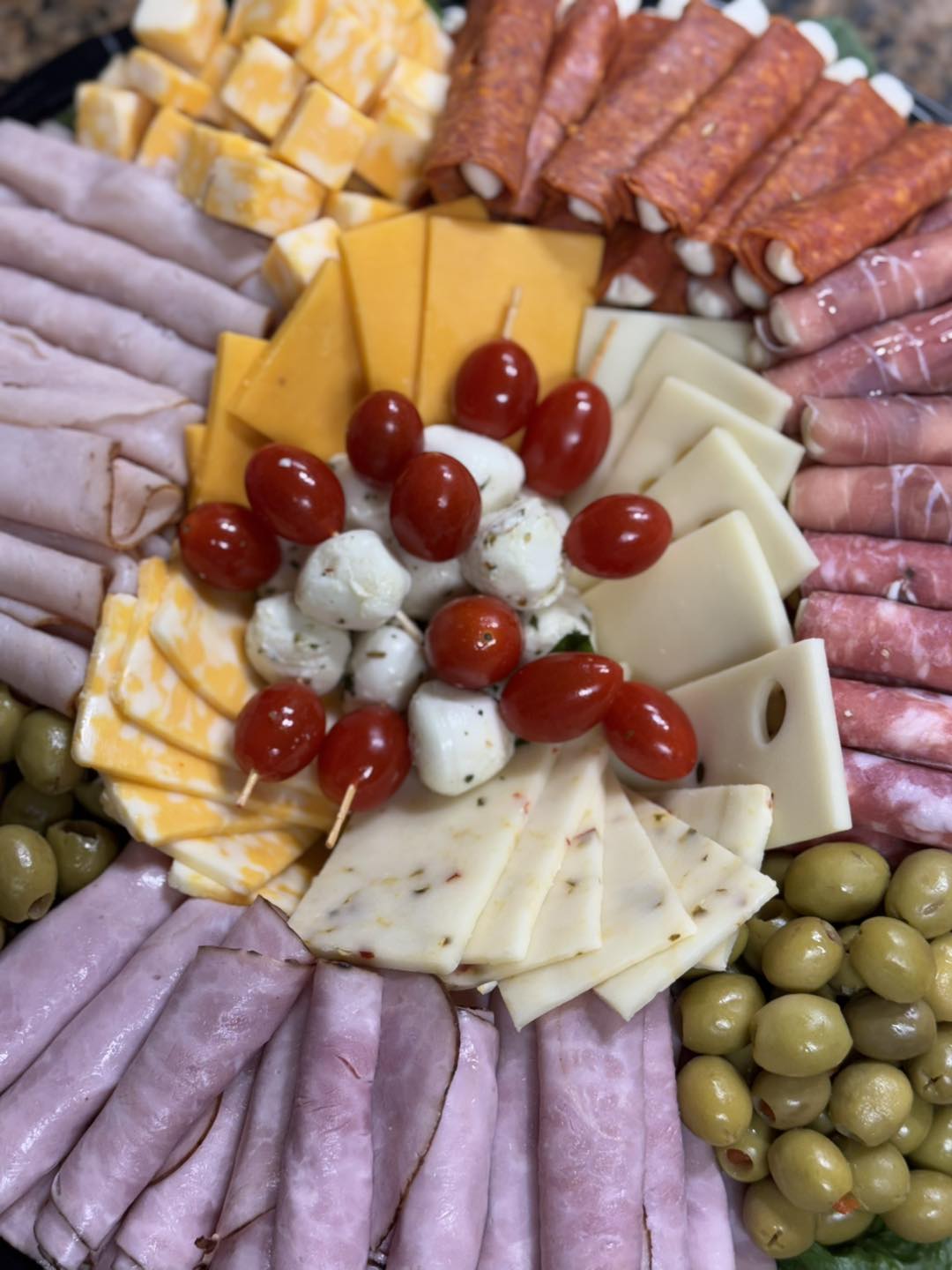 meat and cheese tray